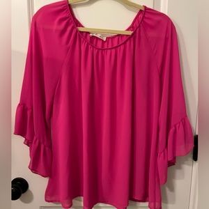 Women’s pink sheet blouse size small